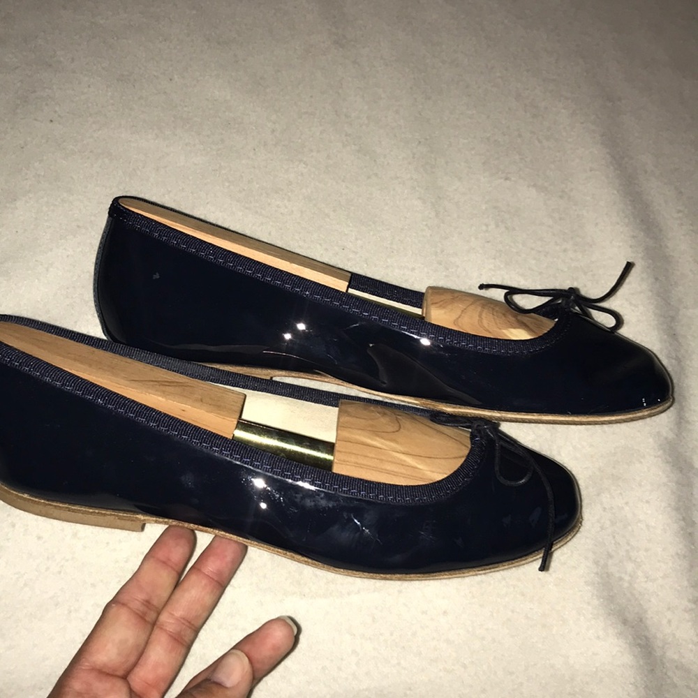 Anniel navy patent leather ballet flat - Picture 3 of 7